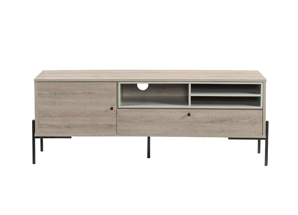 Hattie Rustic Oak Finish Tv Stand