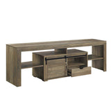 Wasim Rustic Oak Finish Tv Stand