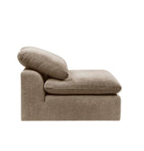 Naveen Beige Linen Armless Chair