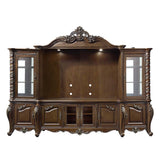 Devayne Dark Walnut Finish Entertainment Center