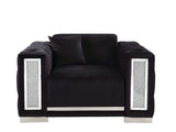 Trislar Black Velvet Chair