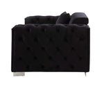 Trislar Black Velvet Chair