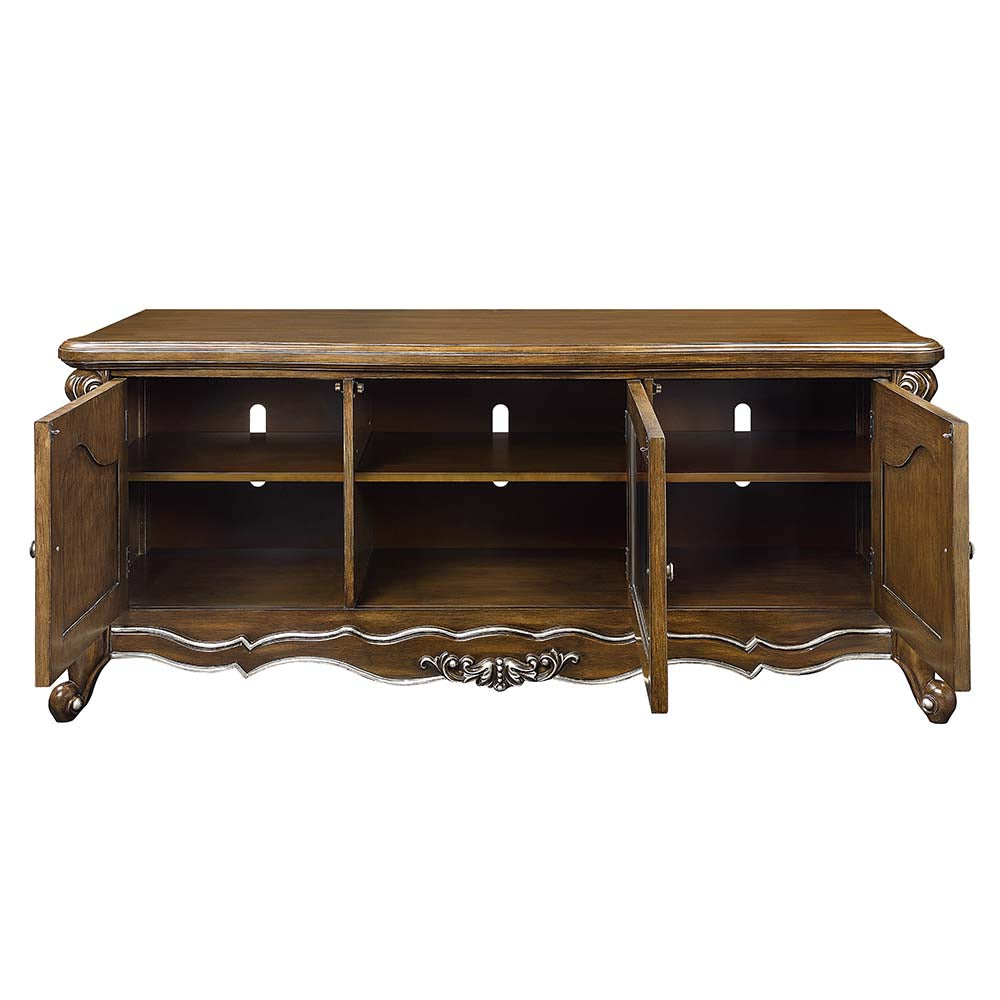 Latisha Antique Oak Finish Tv Stand