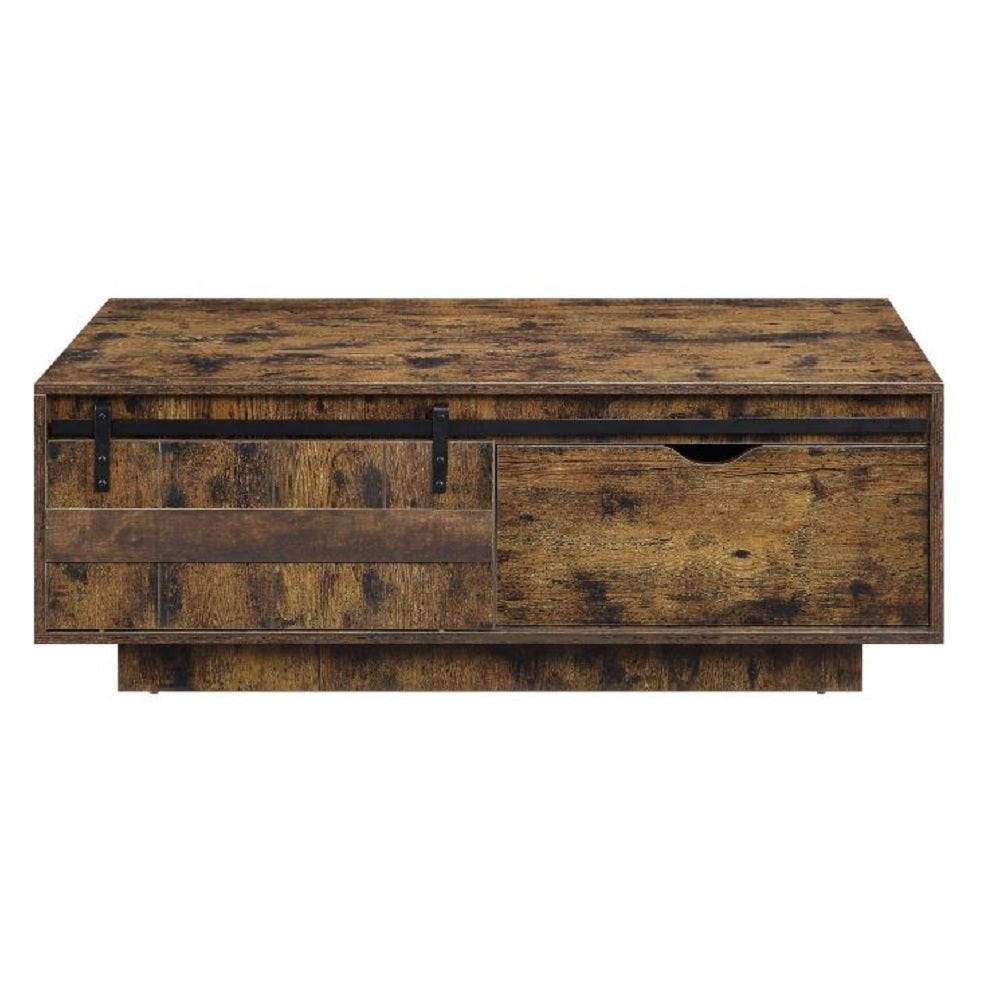 Bellarosa Rustic Oak Finish Coffee Table