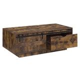 Bellarosa Rustic Oak Finish Coffee Table