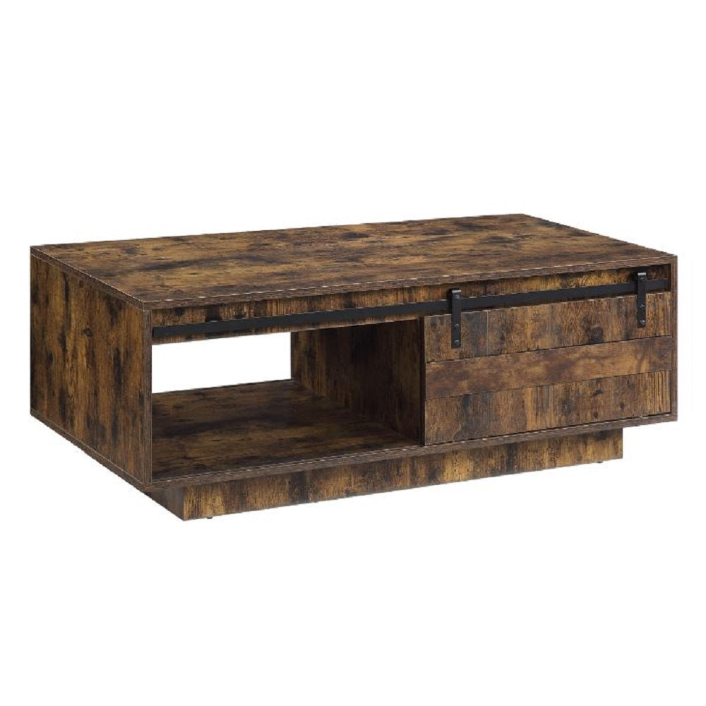 Bellarosa Rustic Oak Finish Coffee Table