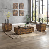 Bellarosa Rustic Oak Finish Coffee Table