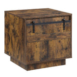 Bellarosa Rustic Oak Finish End Table