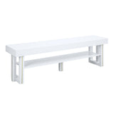 Paxley White High Gloss Finish Tv Stand