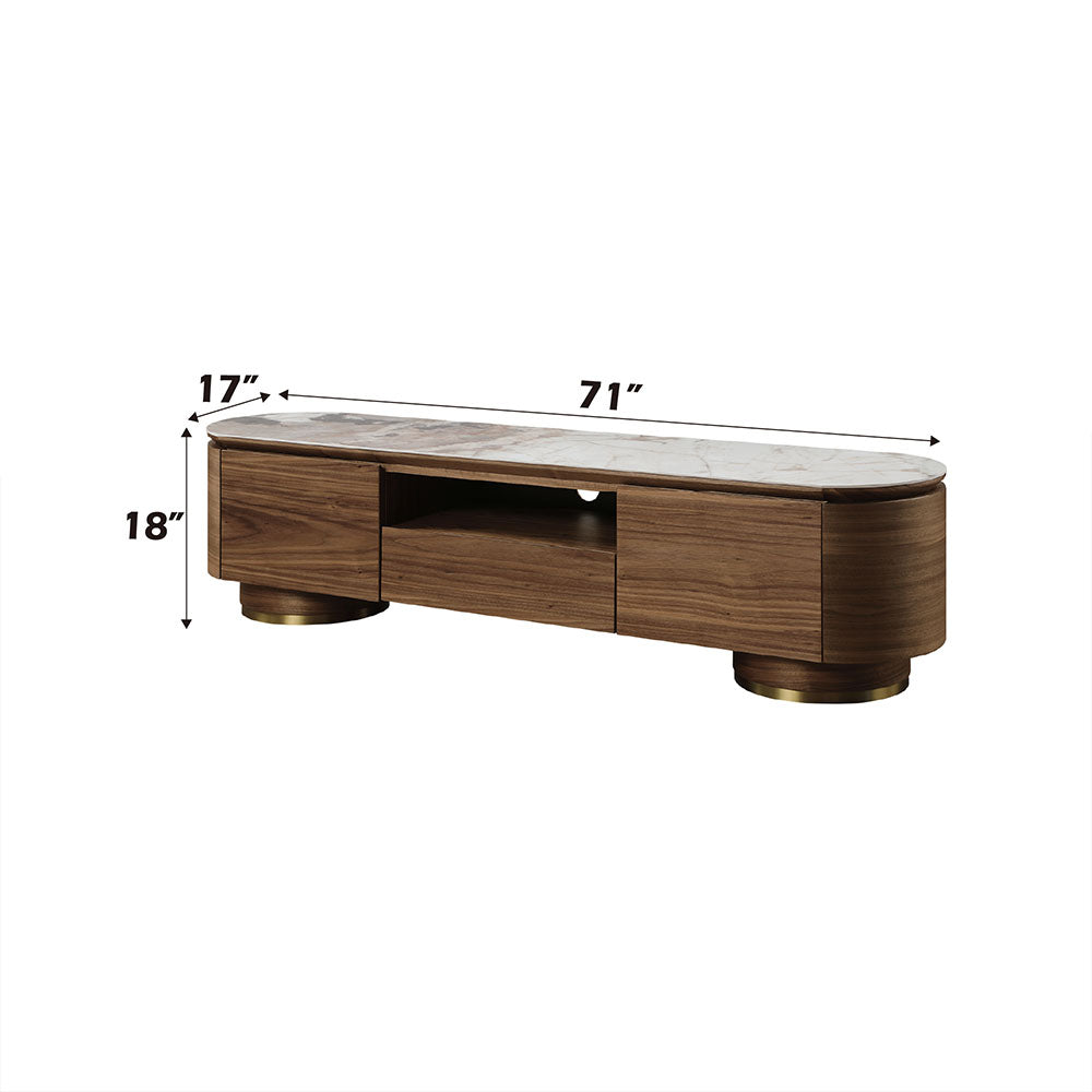 Willene TV Stand w/Ceramic Top