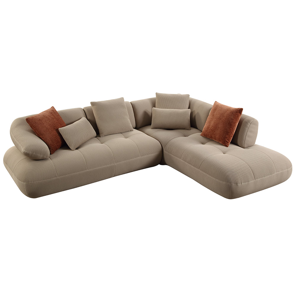 Carrick Sectional Sofa w/6 Pillows