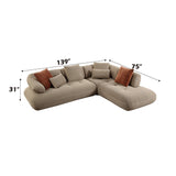 Carrick Sectional Sofa w/6 Pillows