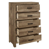 Mandan Weathered Pine Youth Panel Bedroom Set