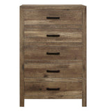 Mandan Weathered Pine Youth Panel Bedroom Set