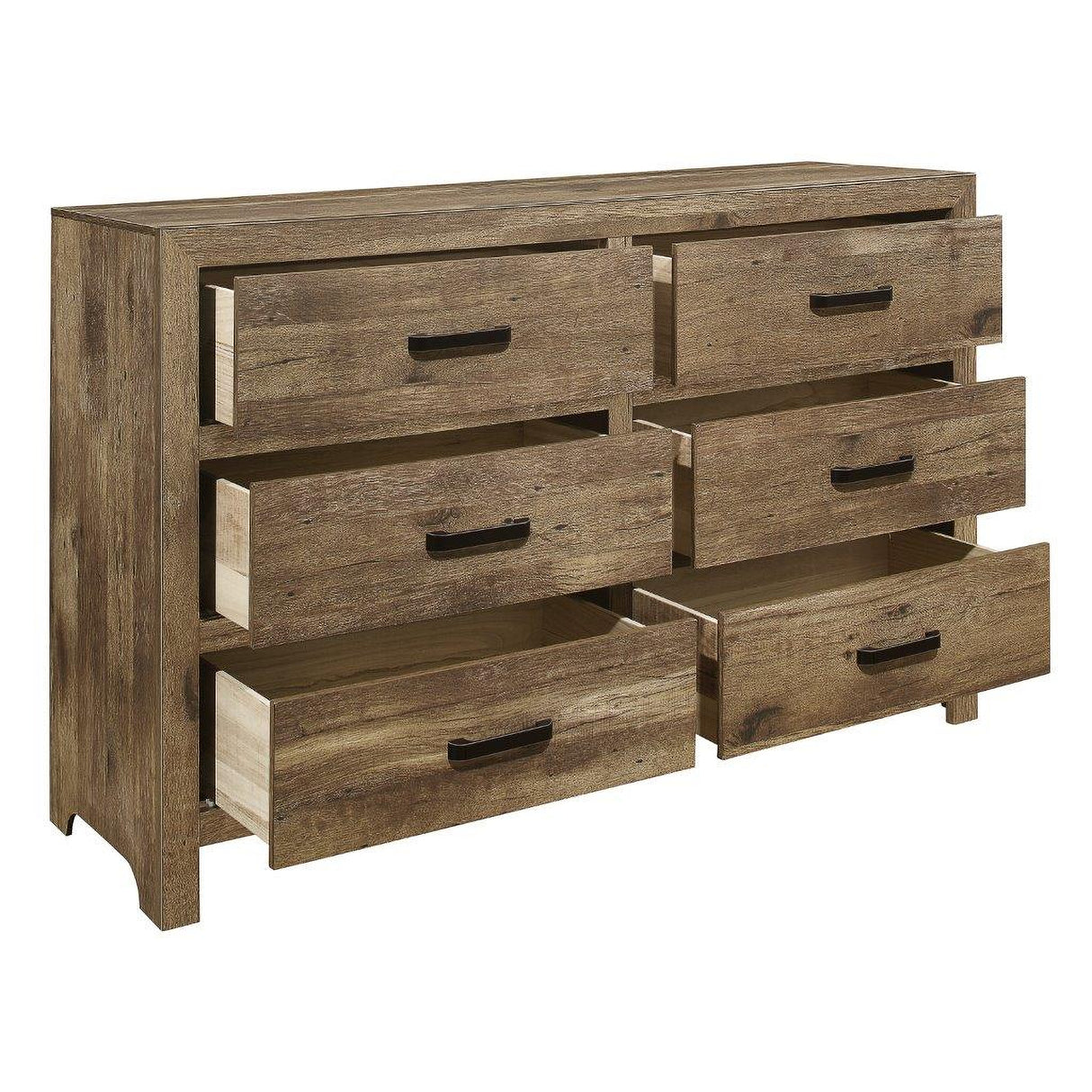 Mandan Weathered Pine Youth Panel Bedroom Set