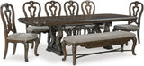 Maylee Dark Brown Extendable Dining Room Set