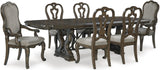 Maylee Dark Brown Extendable Dining Room Set