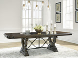 Maylee Dark Brown Extendable Dining Room Set