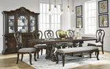 Maylee Dark Brown Extendable Dining Room Set