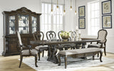 Maylee Dark Brown Extendable Dining Room Set