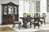 Maylee Dark Brown Extendable Dining Room Set