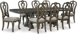 Maylee Dark Brown Extendable Dining Room Set