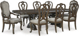 Maylee Dark Brown Extendable Dining Room Set