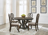 Maylee Dining Room Set In Dark Brown