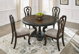 Maylee Dining Room Set In Dark Brown