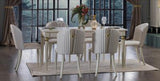 Mistral 6114 Dining Chair 2Pcs (Opak White/Duca Cream)