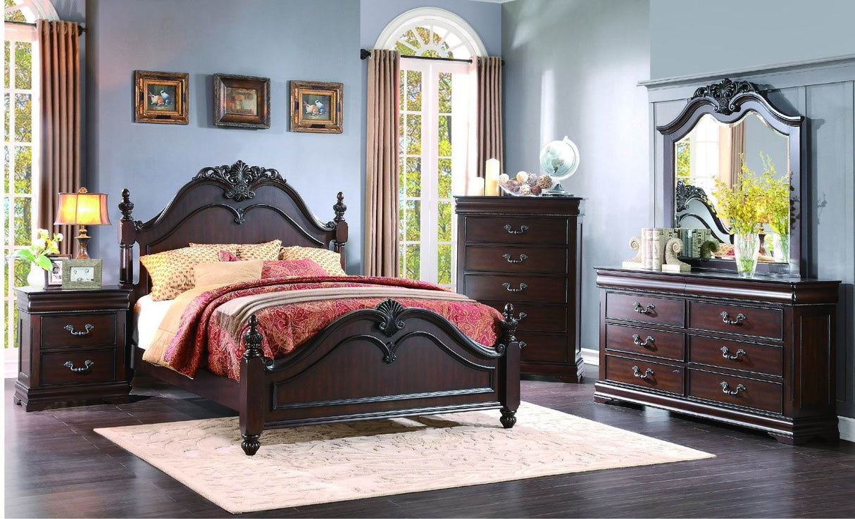 Mont Belvieu Cherry Poster Bedroom Set