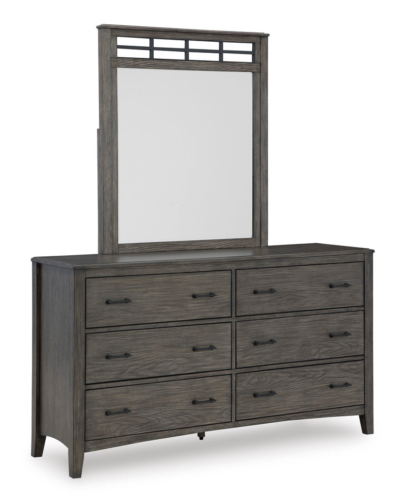 Montillan Panel Bedroom Set In Grayish Brown