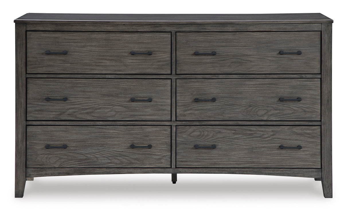 Montillan Panel Bedroom Set In Grayish Brown