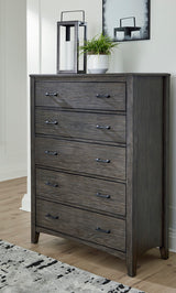 Montillan Panel Bedroom Set In Grayish Brown