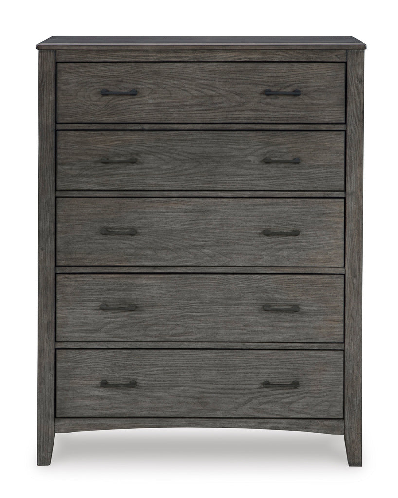 Montillan Panel Bedroom Set In Grayish Brown