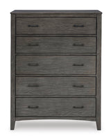 Montillan Panel Bedroom Set In Grayish Brown