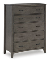 Montillan Panel Bedroom Set In Grayish Brown