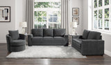 Morelia Charcoal Living Room Set