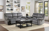 Muirfield Gray Double Reclining Living Room Set