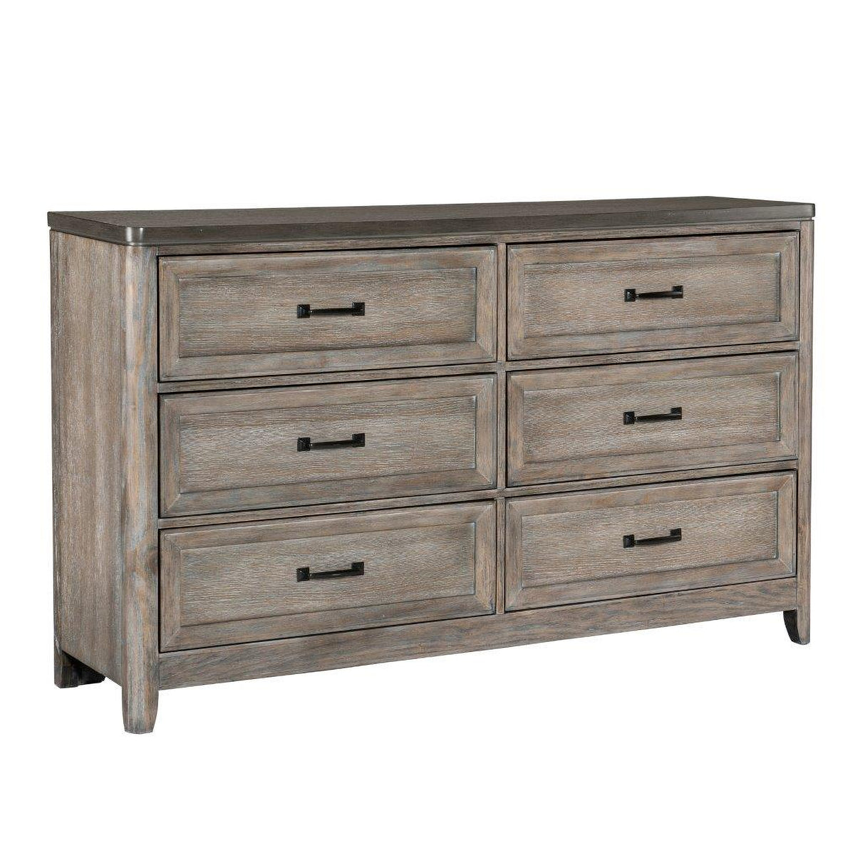 Newell Gray And Oak Panel Bedroom Set