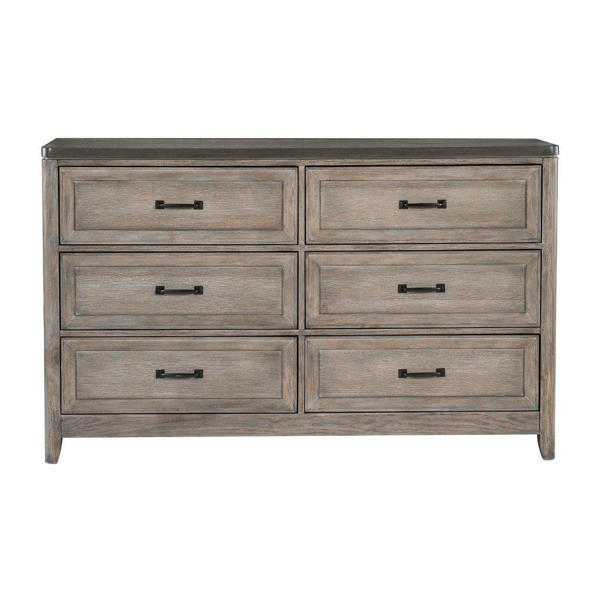 Newell Gray And Oak Panel Bedroom Set