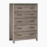 Newell Gray And Oak Panel Bedroom Set