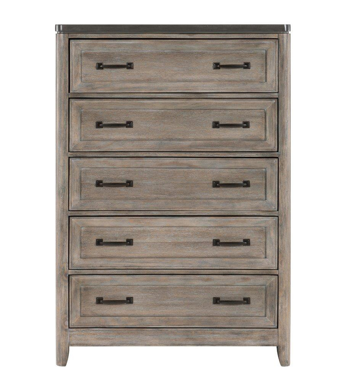 Newell Gray And Oak Panel Bedroom Set