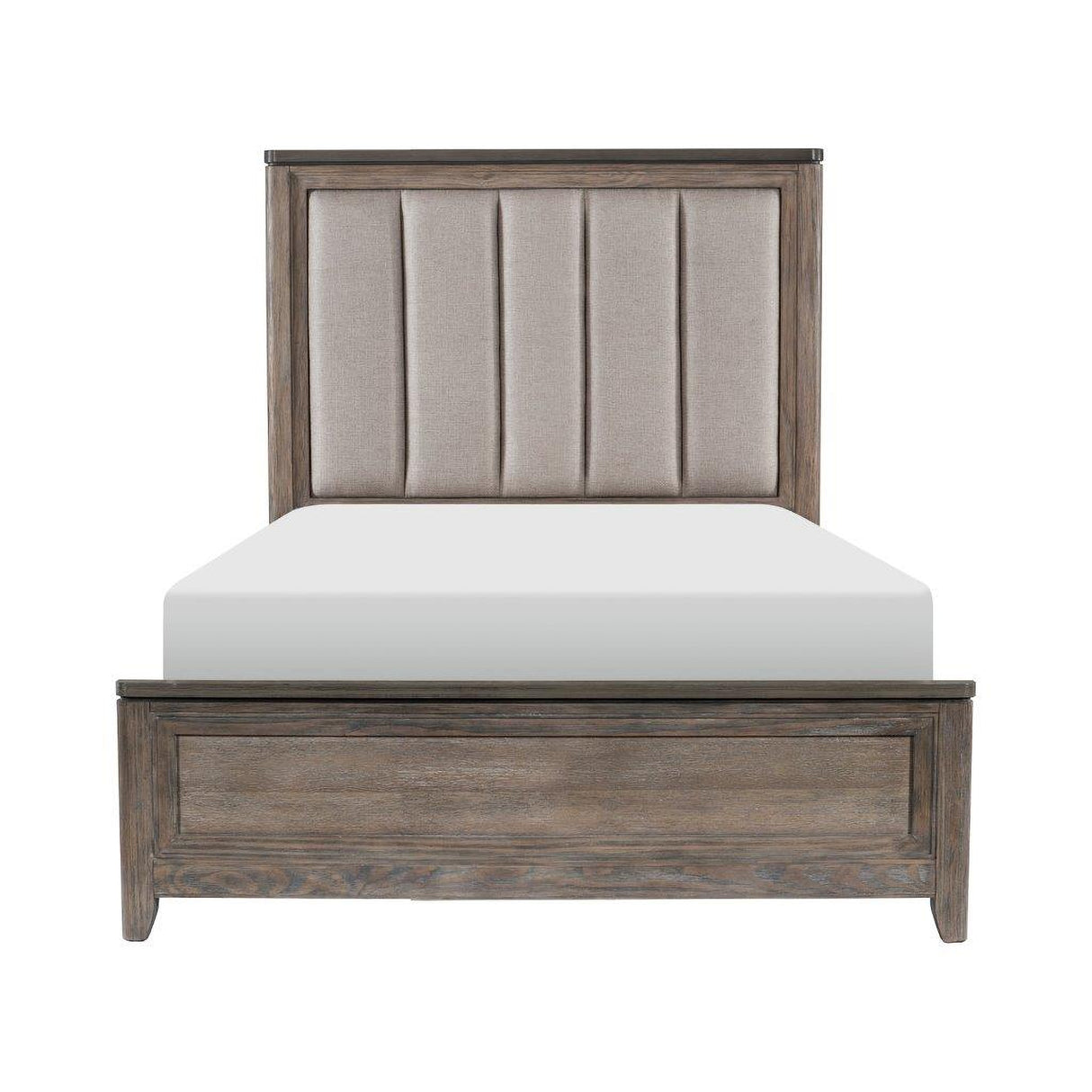 Newell Gray And Oak Panel Bedroom Set