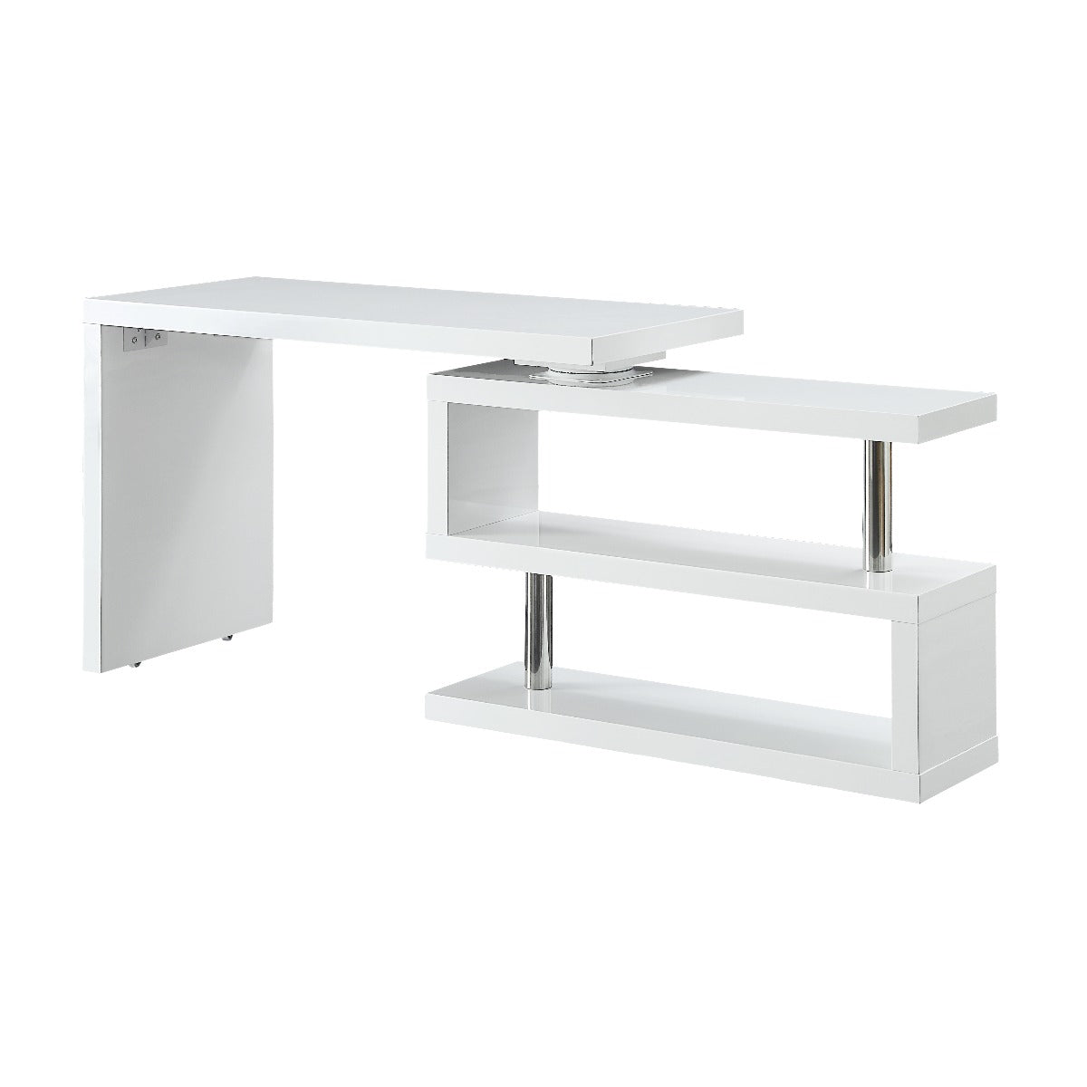 Buck White High Gloss Finish Ii Writing Desk