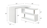 Buck White High Gloss Finish Ii Writing Desk