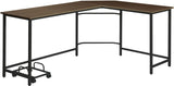 Acme Oak & Black Finish Dazenus Computer Desk, Black Finish - Of00042