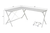 Dazenus White Finish Desk