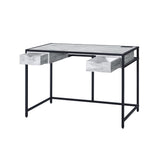 Wearn Weathered Gray & Black Finish Writing Desk