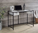 Wearn Weathered Gray & Black Finish Writing Desk